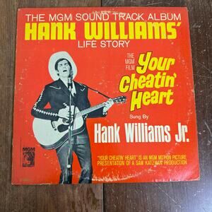 Hank Williams Life Story sung by Hank Williams Jr LP Vinyl Record‎